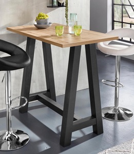 undefined, Bartisch, Mäusbacher Bartisch, Gestell in A-Form (Breite 120, 140 oder 160 cm)