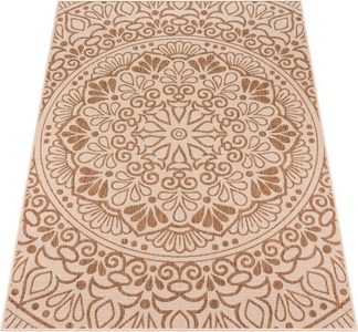 Paco Home Teppich »Coco 205«, rechteckig, Flachgewebe, Paisley Muster, In- und Outdoor geeignet