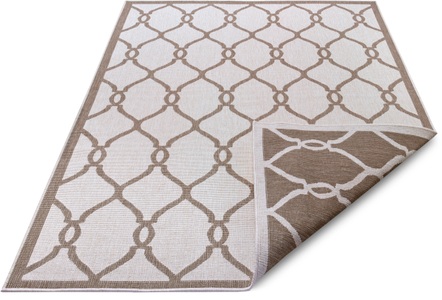NORTHRUGS, NORTHRUGS Teppich »Rimini«, rechteckig, 5 mm Höhe, In-und Outdoor geeignet, Wohnzimmer, Balkon, Terrasse, Garten, Robust, Pflegeleicht, Flachgewebe, Wendbar, NORTHRUGS Teppich »Rimini«, rechteckig, 5 mm Höhe, In-und Outdoor geeignet, Robust, Pflegeleicht, Flachgewebe, Wendbar