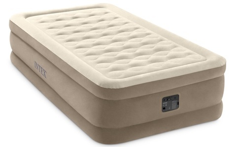Intex, Intex Twin Ultra Plush Airbed Luftbett / Gästebett, Intex Luftbett »DURA-BEAM® UltraPlush Airbed«, (Set, 2 tlg., mit Transporttasche)