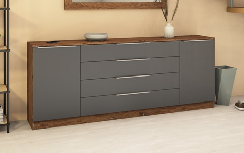 borchardt Möbel, borchardt Möbel Kommode »Oliva«, Breite 200 cm, mit 4 Schubkästen, borchardt Möbel Kommode »Oliva«, Breite 200 cm, mit 4 Schubkästen