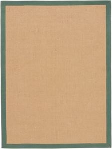 carpetfine, carpetfine Sisalteppich »Sisal«, rechteckig, 5 mm Höhe, carpetfine Sisalteppich »Sisal«, rechteckig, 5 mm Höhe, mit farbiger Bordüre, Anti Rutsch Rückseite
