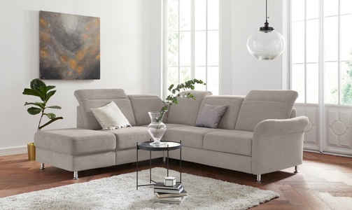 sit&more Ecksofa, inklusive Federkern, wahlweise mit Kopfteilverstellung, Bettfunktion und Stauraum