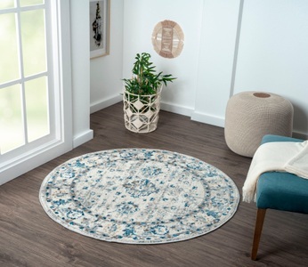Myflair Möbel & Accessoires Teppich »My Heriz 3«, rund, Kurzflor, klassisches Orient Design, besonders weich durch Microfaser