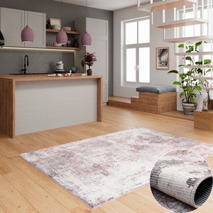 HOME AFFAIRE, Myflair Möbel & Accessoires Teppich »Kollektion Avery«, rechteckig, 2 mm Höhe, Flachgewebe, waschbar bis 30 Grad, besonders weich durch Microfaser, ideal im Wohnzimmer, Schlafzimmer, Esszimmer & Küche, Indoor & Outdoor geeignet, Home affaire Teppich »Mülenen«, rechteckig, 10 mm Höhe, Kurzflor, modernes Design, waschbar, In- und Outdoor geeignet