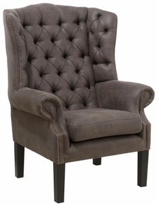 HOME AFFAIRE, Home affaire Sessel »Bedford«, mit aufwendiger Knopfheftung und geschwungenen Armlehnen, Home affaire Sessel »Bedford Ohrensessel Chesterfield«, mit aufwendiger Knopfheftung und geschwungenen Armlehnen