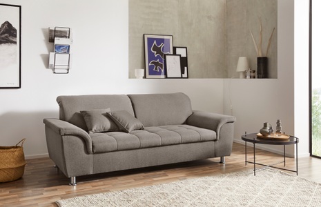 DOMO collection 2,5-Sitzer »Franzi«, wahlweise mit Kopfteilverstellung, inklusive Zierkissen
