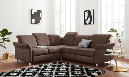 sit&more Ecksofa, inklusive Federkern, wahlweise mit Kopfteilverstellung, Bettfunktion und Schubladenstauraum