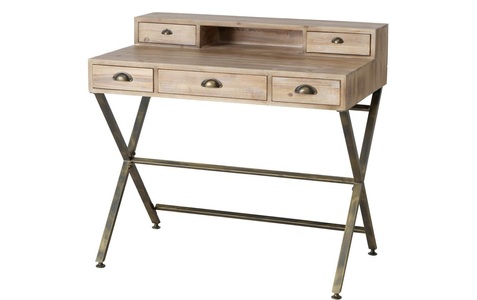 Boltze, BOLTZE Beistelltisch »Nestra Eisen/Holz, Natur«, 