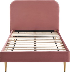 Salesfever, SalesFever Polsterbett, Beine Chrom goldfarben, SalesFever Polsterbett, Beine Chrom goldfarben