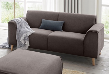 ANDAS, andas 2-Sitzer »Janek«, mit Federkern und Keder in scandinavischem Design, andas 2-Sitzer »Janek«, mit Federkern und Keder in scandinavischem Design