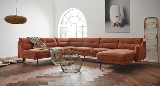 ANDAS, andas Wohnlandschaft »Nordfyn«, edles Design in 3 Bezugsqualitäten, Design by Morten Georgsen, andas Wohnlandschaft »Nordfyn U-Form«, edles Design in 3 Bezugsqualitäten, Design by Morten Georgsen