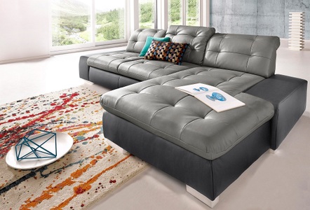 SIT&MORE, sit&more Ecksofa, sit&more Ecksofa »Palomino L-Form«, wahlweise XL oder XXL und mit Bettfunktion