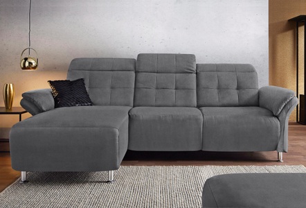 PLACES OF STYLE, Places of Style Ecksofa »Manhattan«, 2 Sitze mit elektrischer Relaxfunktion, verstellbare Armlehnen, Home affaire Ecksofa »Manhattan L-Form« 2 Sitze mit elektrischer Relaxfunktion, verstellbare Armlehnen