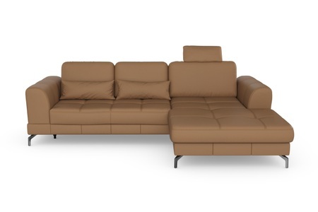 sit&more Ecksofa »Bendigo V«, inklusive Sitztiefenverstellung, Bodenfreiheit 12 cm, wahlweise in 2 unterschiedlichen Fussfarben