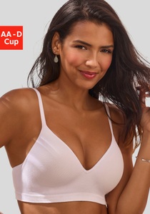 Lascana, LASCANA Bralette, aus weicher Baumwollqualität, LASCANA Push-up-BH »COMFY BRA«, ohne Bügel aus weicher Baumwollqualität, Basic Dessous