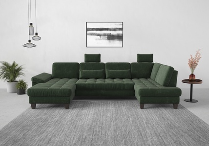 sit&more Wohnlandschaft, wahlweise mit Bettfunktion, Bettkasten, Sitztiefenverstellung