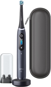 Oral-B, Oral B Elektrische Zahnbürste »iO Series 8«, 1 St. Aufsteckbürsten, mit Reiseetui, Oral-B Mikrovibrationszahnbürste iO Series 8 Black Onyx