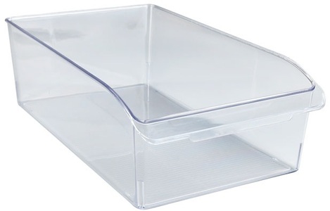 Wenko, Wenko - Schrank-Organizer L, Aufbewahrungsbox für Küchenschrank und -regal, WENKO Organizer »L«, für Vorräte, passend für Küchenschrank und -regal, PET, transparent