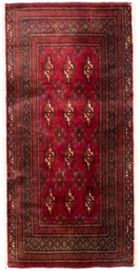MorgenLand, morgenland Wollteppich »Turkaman Teppich handgeknüpft rot«, rechteckig, 8 mm Höhe, morgenland Wollteppich »Turkaman Teppich handgeknüpft rot«, rechteckig, 8 mm Höhe