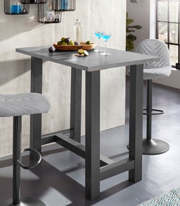 undefined, Bartisch, Gestell in U-Form (Breite 120 oder 140 cm), Mäusbacher Bartisch, Gestell in U-Form (Breite 120, 140 oder 160 cm)