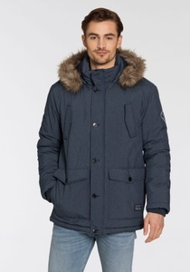 TOM TAILOR POLO TEAM, TOM TAILOR Polo Team Parka, mit abnehmbarem Fellimitat an der Kapuze, 