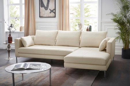 Alte Gerberei, Alte Gerberei Ecksofa »Marinus«, mit schmalen Lehnen, inklusive Rückenkissen & Armlehnkissen, Alte Gerberei Ecksofa »Marinus, L-Form«, inkl. Rückenkissen, Ottomane wahlweise rechts oder links