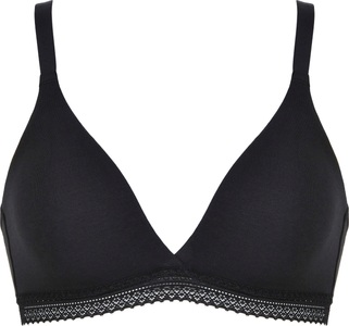 Naturana Soft-BH, (Packung, 2 tlg.), mit feiner Häkelkante, nahtlose Cups