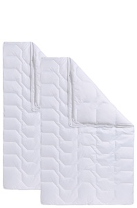 BeCo, Beco Kunstfaserbettdecke »Bettdecken-Set Rügen, 135x200 oder 155x220 cm, Sommer oder Winter«, 4-Jahreszeiten, Füllung Polyester, Bezug Microfaser, (2 St.), Beco Kunstfaserbettdecke »Bettdecken-Set Rügen, 135x200 oder 155x220 cm, Sommer oder Winter«, 4-Jahreszeiten, Füllung Polyester, Bezug Microfaser, (2 St.), Bettdecke im 2-tlg. Spar-Set!