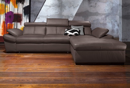 exxpo - sofa fashion Ecksofa, inklusive Kopfteil- und Armteilverstellung, wahlweise mit Bettfunktion