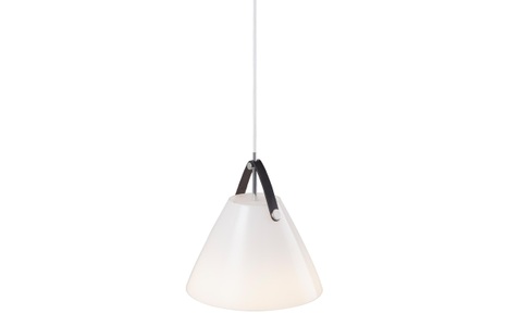 Nordlux, LED-Pendelleuchte Strap 27 mit Glasschirm, weiß, Nordlux Pendelleuchte »DFTP Strap 27«