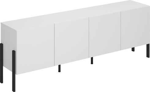 Helvetia, Helvetia Kommode »Jukon«, Breite 200 cm, INOSIGN Kommode »Jukon,Breite 200 cm, moderne grifflose Kommode,4 Türen«, Sideboard, Anrichte viel Stauraum, push-to-open-Funktion