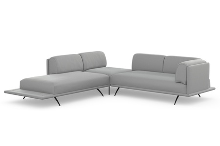 machalke®, machalke® Ecksofa »benito«, mit bezogenem Sockel, machalke® Ecksofa »benito, L-Form«, mit bezogenem Sockel