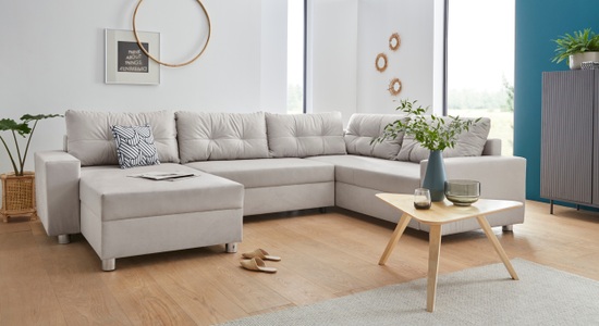 COLLECTION AB Wohnlandschaft, inklusive Federkern, wahlweise mit Bettfunktion und Bettkasten