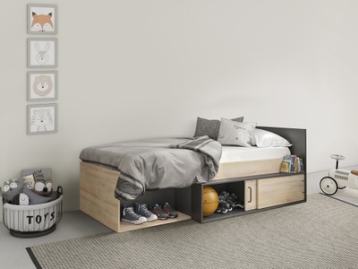 Gami, Gami Einzelbett »ERQUY«, Gami Jugendbett »ERQUY«, Einzelbett