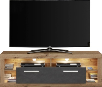INOSIGN, INOSIGN Lowboard »Gwendolyn«, trendiges pflegeleichtes Design, Beleuchtung optional, vielseitig kombinierbar, INOSIGN Lowboard »Gwendolyn«, (1 St.), TV-Board, in 2 Breiten, 1 Klappe, 4 Fächer, Beleuchtung optinal