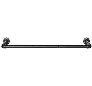 SONGMICS, SONGMICS Garderobenleiste »Schwarz, 2 Stück im Set«, SONGMICS Garderobenleiste »92 cm x 45419 cm, Schwarz«