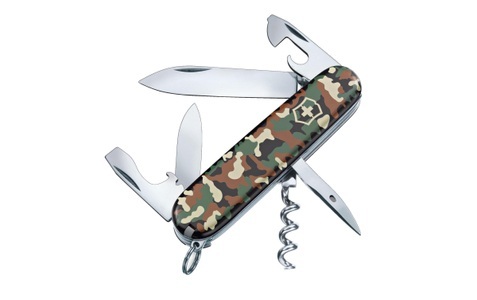 Victorinox, Victorinox Spartan 1.3603.94 Schweizer Taschenmesser Anzahl Funktionen 12 Camouflage, Victorinox Spartan - Grün - 91 mm