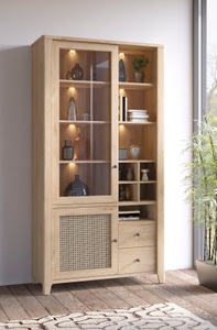INOSIGN, INOSIGN Vitrine »CESTINO«, Geflecht-Optik als hochwertiger Fotodruck, INOSIGN Vitrine »CESTINO«, Geflecht-Optik als hochwertiger Fotodruck