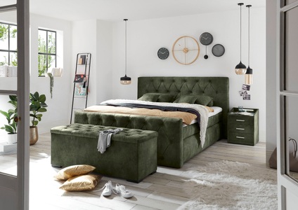 undefined, Bettbank »Hammonton«, inkl. Stauraum, ED EXCITING DESIGN Bettbank »Hammonton«, inkl. Stauraum