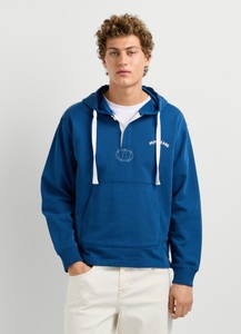 PEPE JEANS, Pepe Jeans Kapuzensweatshirt "JOHN HOODIE", mit Knopfleiste, Baumwoll-Qualität
