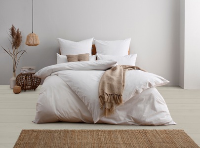 GOODproduct, GOODproduct Bettwäsche »Neele, GOTS zertifizierte Bettwäsche, in der Qualität Renforcé, atmungsaktiv, Flächengewicht 115 g/m², hergestellt aus 100% Bio-Baumwolle, Bett- und Kopfkissenbezug mit Reissverschluss, in uni Design«, (2 tlg.), 