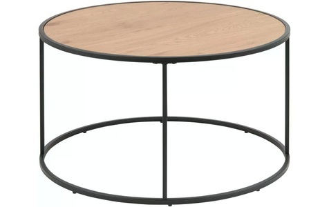mutoni scandi, Couchtisch Multiple Bronx Eiche, AC Design Beistelltisch »Seaford Rund Nature/Schwarz«