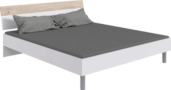 undefined, Bett BUDAPEST 180x200cm dekor weiss, Wimex Futonbett »Budapest«, Inklusive zweifarbiges Kopfteil, Liegefläche 180x200cm