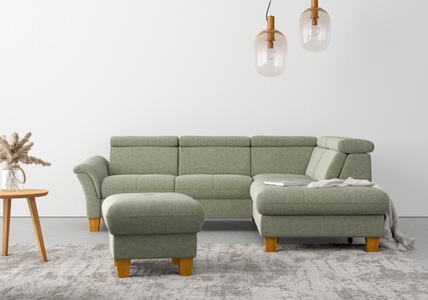 HOME AFFAIRE, Home affaire Ecksofa »Lindgren«, wahlweise mit TV-Funktion, Stauraum und Kopfteilverstellung, 