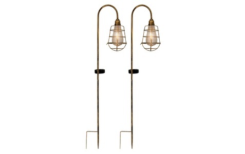 Näve, LED-Solarleuchte 4129502 im 2er-Set, NÄVE - Solarleuchte EARTH - 10.5/16/76.5 cm