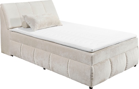 ED EXCITING DESIGN Boxbett »Valencia«, inkl. Bettkasten und Stauraum im Kopfteil