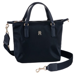 Tommy Hilfiger, Tommy Hilfiger Henkeltasche »POPPY NEW SMALL TOTE«, mit Markenemblem vorne, Tommy Hilfiger Henkeltasche »POPPY NEW SMALL TOTE«, Damen Umhängetasche, Shopper, mit Markenemblem vorne
