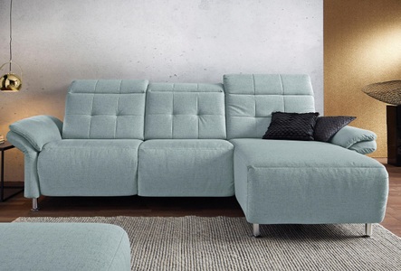 PLACES OF STYLE, Places of Style Ecksofa »Manhattan«, 2 Sitze mit elektrischer Relaxfunktion, verstellbare Armlehnen, Home affaire Ecksofa »Manhattan L-Form« 2 Sitze mit elektrischer Relaxfunktion, verstellbare Armlehnen