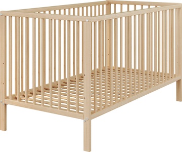 Trendteam, trendteam Babybett »Universal«, (1 tlg.), Baby-Bett mit Gitterbettseiten aus Massivholz, inkl. Lattenrost, Schlupfsprossen, 